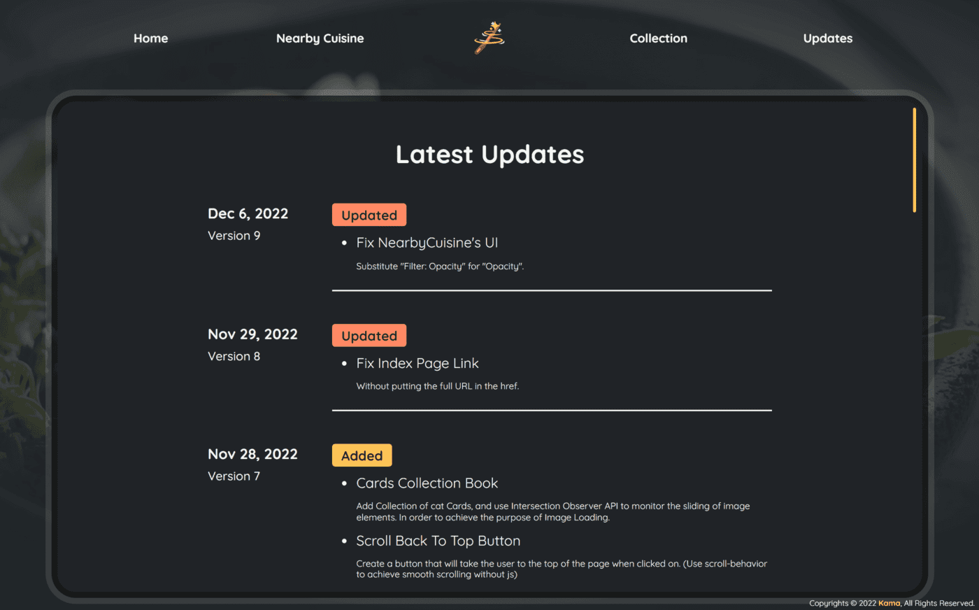 Updates Page Image What should I eat today? image
